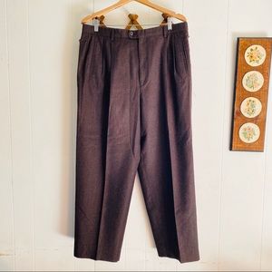 Italian Wool Vintage Pleated Trousers